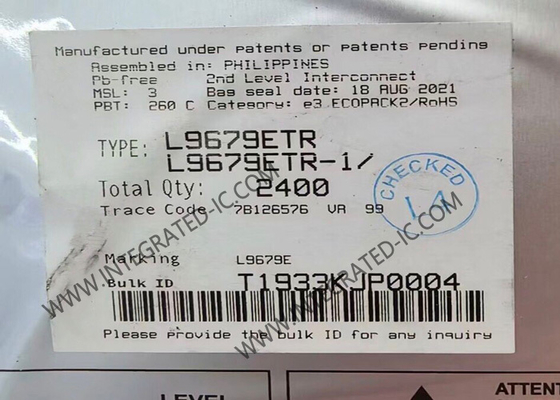 L9679ETR Entegre Devre Çipi Otomotiv Akü Kesme Devresi ve Hava Yastığı Sistemi Genişletme Entegresi