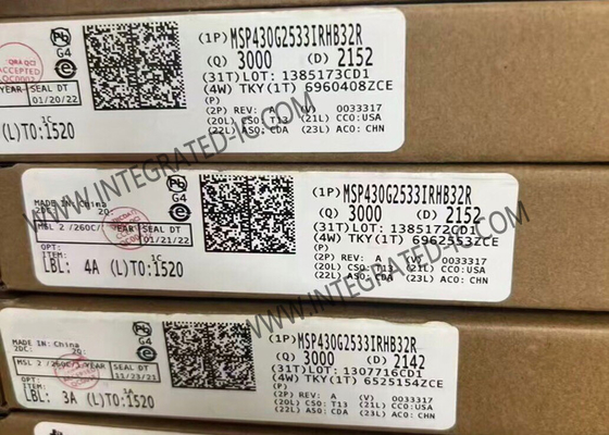 MSP430G2533IRHB32R Mikro denetleyici MCU 16Bit MCU 16MHz Karışık Sinyal Mikro Denetleyici