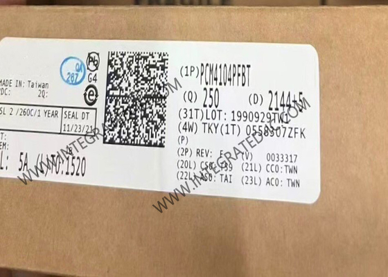 PCM4104PFBT Entegre Devre Çip 118dB Ses DAC 24 Bit Dijital Analog Değiştiricisi