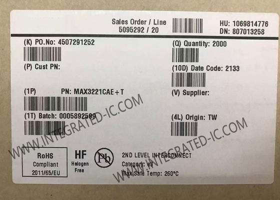MAX3221CAE Integrated Circuit Chip 3V To 5.5V RS-232 Transceivers With AutoShutdown