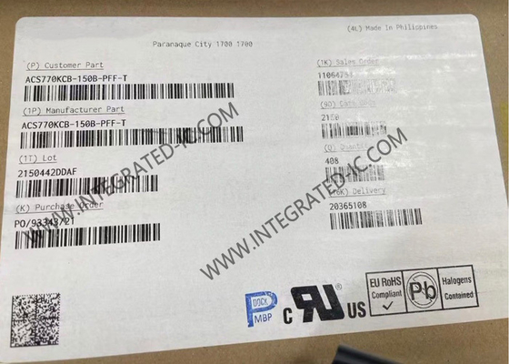 Sensör IC ACS770KCB-150B-PFF-T 150A Sıcaklıkla Artırılmış Akım Sensörü IC