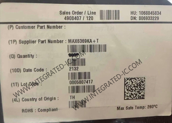 MAX6369KA Entegre Devre Çipi Denetleyici Devreler Pin Seçilebilir Bekçi Zamanlayıcıları