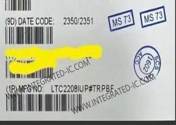 LTC2208IUP Entegre Devre Çip 14 Bit ADC 130Msps Analog Dijital Değiştiriciden QFN64