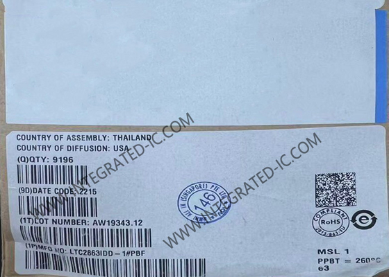 LTC2863IDD-1 Entegre Devre Çip 20Mbps RS485 Ve RS422 Alıcılar DFN8