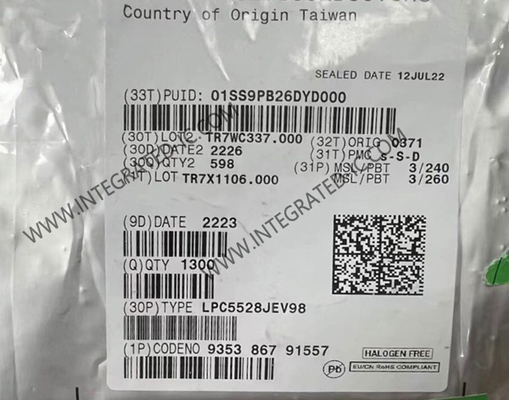 LPC5528JEV98 Mikrodenetleyici MCU Ana Akım ARM Cortex-M33 Mikrodenetleyici