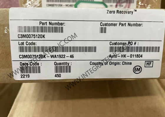 Entegre Devre Çipleri C3M0075120K Silikon Karbid N-Kanal MOSFET Transistörleri