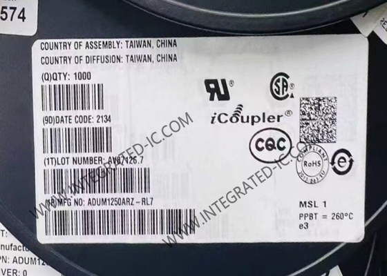 ADUM1250ARZ Entegre Devre Çipleri Sıcak Değiştirilebilir Çift I2C Izolatörü 1Mbps Dijital Izolatörü