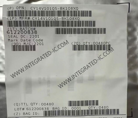 CY14V101QS-BK108XQ Bellek IC Çip 1-Mbit Quad SPI NVSRAM Bellek IC FBGA-24