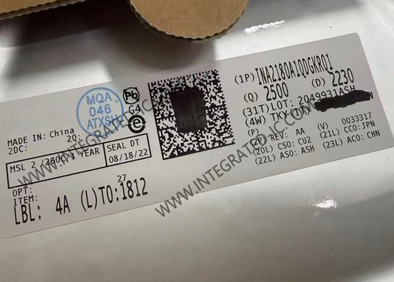 INA2180A1QDGKRQ1 Entegre Devre Çipi 350kHz Akım Algılama Yükseltici VSSOP8