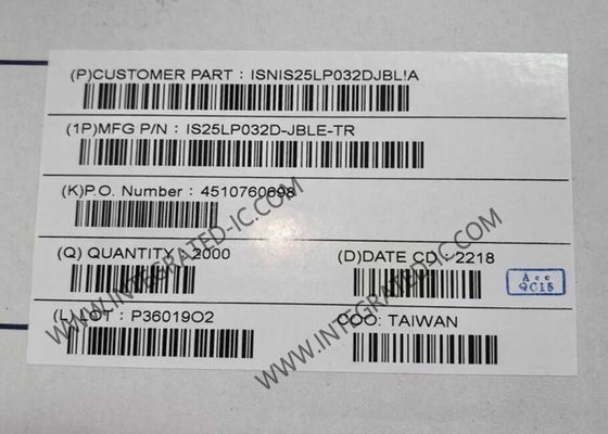 IS25LP032D-JBLE-TR Hafıza IC Chip 32Mbit Serial NOR Flash SOIC8 Uçucu olmayan Hafıza IC