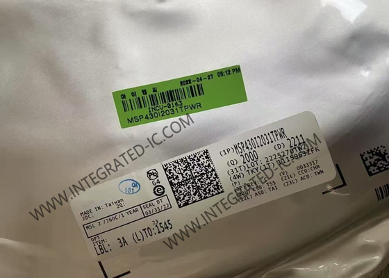 MSP430I2031TPWR Mikro denetleyici MCU 16Bit MCU 16.384Mhz Karışık sinyal mikro denetleyici