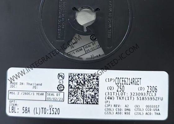 CDCE6214RGET Entegre Devre Çipi 350MHz Ultra Düşük Güçlü Saat Jeneratörleri VQFN24