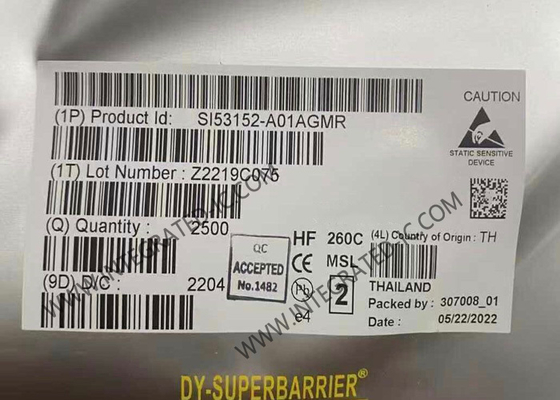 SI53152-A01AGMR Entegre Devre Çipi Yayılmış Spektrum Toleranslı PCIe Saat Tamponu