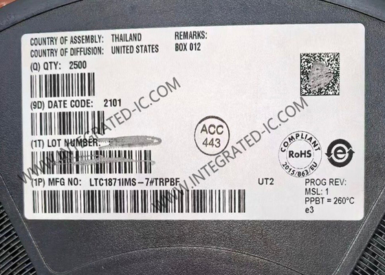 LTC1871IMS-7 Entegre Devre Çipi Yüksek Giriş Voltajı Akım Modu Yükseltici, Geri Beslemeli ve SEPIC Kontrol Cihazı