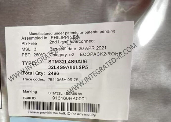 ARM Cortex-M4 STM32L4S9AII6 169UFBGA 32Bit Mikrodenetleyici MCU 2MB Flash IC Chip
