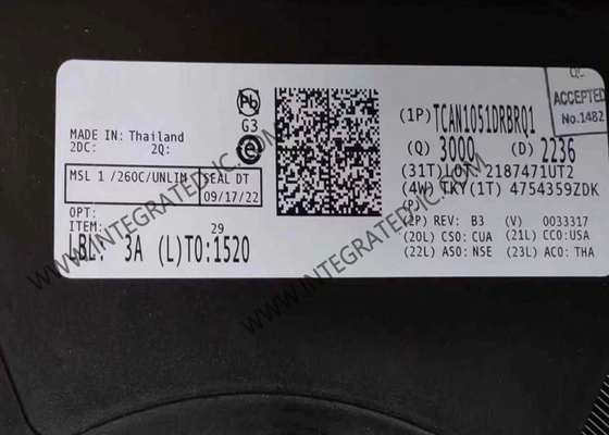 Entegre Döngü Çip TCAN1051DRBRQ1 70V Yüksek Hızlı CAN Arayüz Alıcı