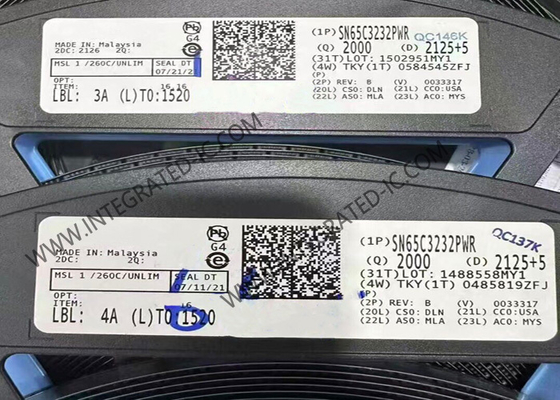 SN65C3232PWR Entegre Devre Çipi RS-232 Alıcı-Vericileri RS-232 Hat Sürücüsü ve Alıcısı