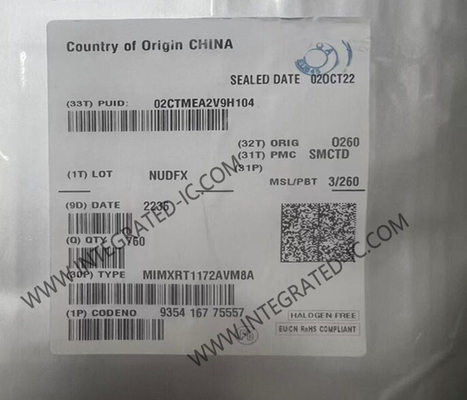 Mikro denetleyici MCU MIMXRT1172AVM8A 32 bitlik Tek çekirdekli 800MHz ARM Cortex-M7 Mikro denetleyici