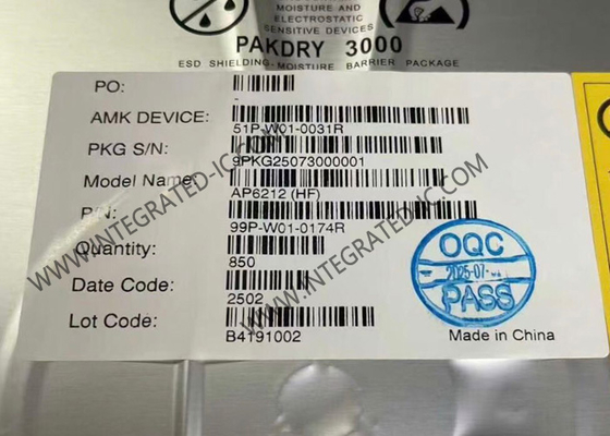 AP6212 BT IC Yüksek Entegrasyonlu Tek Bantlı Wi-Fi 11b/g/n Ve BT 5.4 Modülü QFN-44