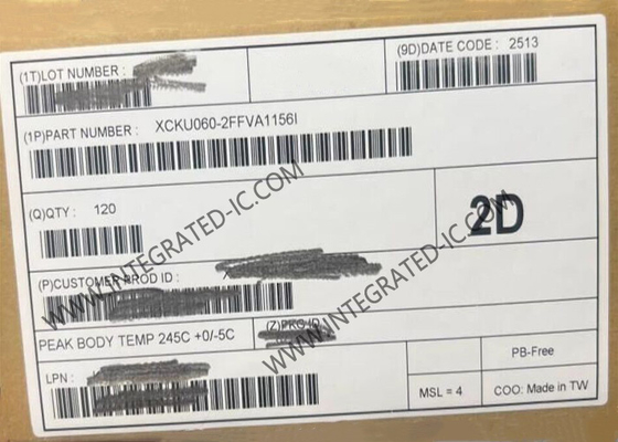 Entegre IC XCKU060-2FFVA1156I Gömülü FPGA Yongası 1156FCBGA Yüzey Montajı