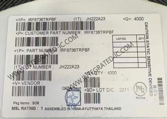IRF8736TRPBF Entegre Devre Çipi 30V Tek N-Kanal HEXFET Güç MOSFET Transistörleri