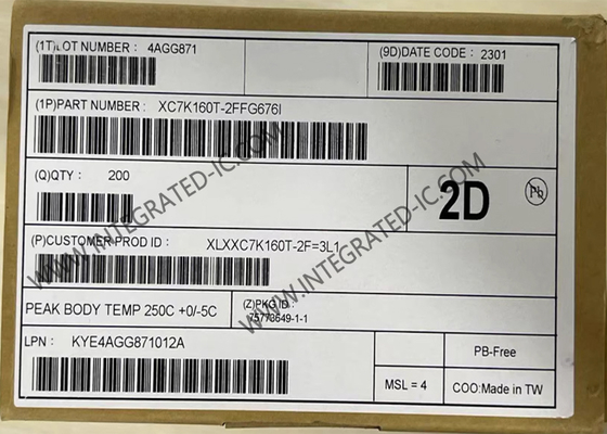 XC7K160T-2FFG676I 12.5 Gb Alan Programlanabilir Geçit Dizisi IC Yüzey Montu