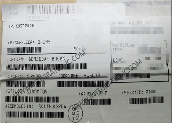 Güç Verimli 10M50DAF484C8G Sahada Programlanabilir Kapı Dizisi 484-BGA Paketi