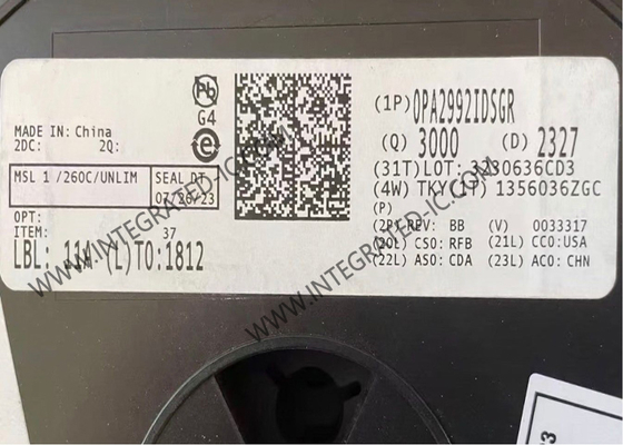 OPA2992IDSGR Entegre Devre Çipleri Düşük Gürültülü Çalışma Güçlendirici 40V Op Amp Çipleri