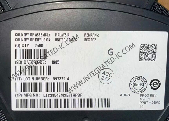 LTC3854EMSE 	Entegre Devre Çipi Yüksek Performanslı Senkronize Step-Down Anahtarlamalı DC/DC Kontrol Cihazı