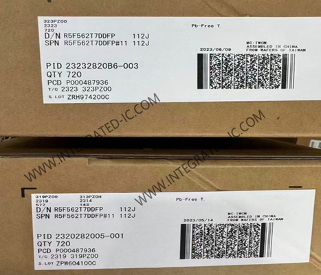 R5F562T7DDFP Mikrodenetleyici MCU 32-Bit 100MHz RX62T Mikrodenetleyici 100-LFQFP
