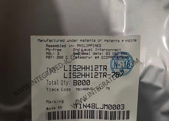 Sensör IC LIS2HH12TR Hareket Sensörleri LGA12 Üç Eksenli Doğrusal İvmeölçer