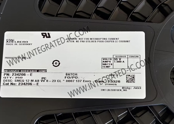 234206-E Konnektörler 12POS  PCB Konnektörleri PCB Montaj Başlığı ERNI PCB Başlıkları