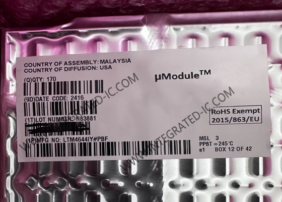 LTM4644IY Entegre devreler çipi 4A yapılandırılabilir dörtlü DC/DC μModule düzenleyici