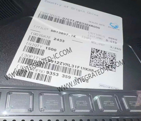 S912ZVML31F1MKHR Mikro denetleyici MCU 50MHz S12Z Core MagniV 16 Bit Otomobil MCU