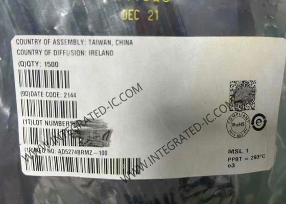 AD5274BRMZ-100 Entegre Devre Çipi Dijital Potansiyometreler 256-Konumlu DigiPOT