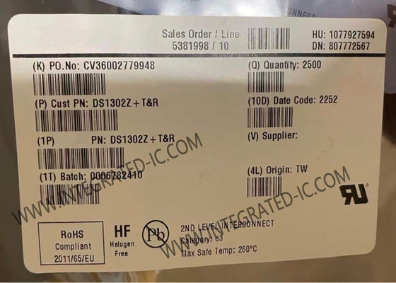 DS1302Z Entegre Devre Çipi Yavaş Şarj Zaman Tutma Çipi 31B Seri Adres RTC'leri