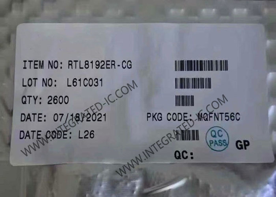 RTL8192ER Ethernet IC 802.11bgn PCIe Ağ Arayüz Kontrolörü QFN56