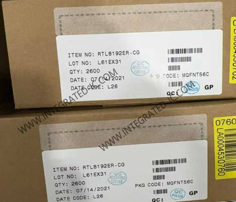 RTL8192ER Ethernet IC 802.11bgn PCIe Ağ Arayüz Kontrolörü QFN56
