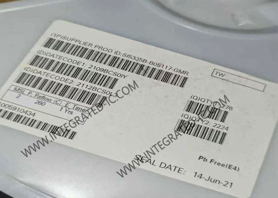 SI5335B-B05117-GMR 200MHz Dört Kanallı Saat Jeneratörü IC, Hassas Zamanlama için Düşük Jitter