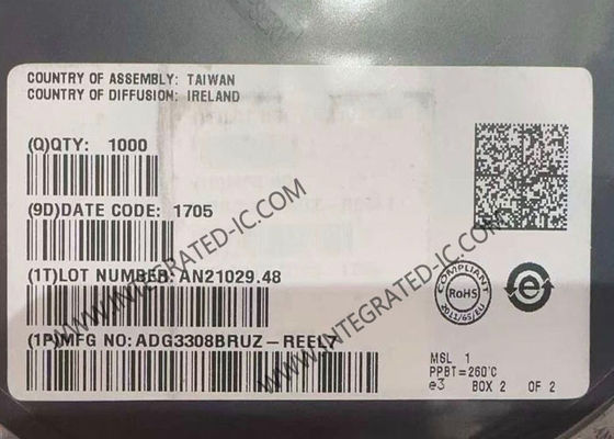 ADG3308BRUZ 8 Kanallı İki Yönlü Mantık Seviye Çeviricisi IC, 1.15 V'den 5.5 V'ye kadar ve 5 ns yayılma gecikmesi