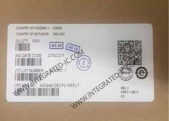 ADG4612BCPZ Entegre Devre Çipi, 50mOhm Açık Direnç, 4 Kanal Dörtlü SPST Anahtarlar ve 6.1 Ohm Maksimum Açık Direnç