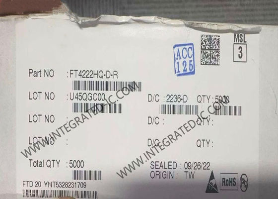 FT4222HQ-D Entegre Devre Çip USB 2.0 To Quad SPI I2C Köprü Denetleyicisi