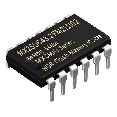 MX25U6432FM2I02 133 MHz SPI Arayüzlü SOP8 Kılıfında 64Mbit NOR Flash Bellek Entegresi
