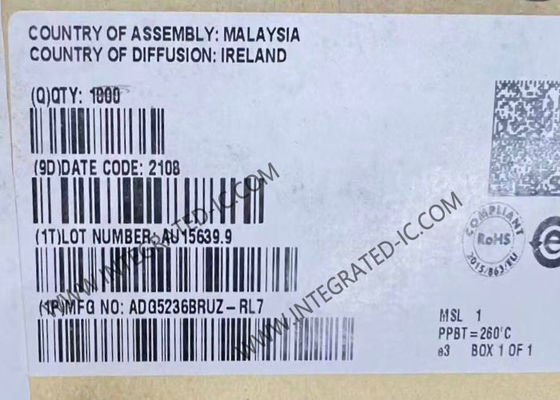 ADG5236BRUZ Entegre Devre IC Çip, 2 Kanallı Çift SPDT Anahtarlı, 200 Ohm Açık Direnç ve 9V - 40V Besleme Gerilimi