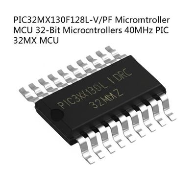 PIC32MX130F128L-V/PF Mikrodenetleyici MCU, 128 kB Flaş, 16 kB RAM ve 50 MHz MIPS32 M4K Çekirdeği ile
