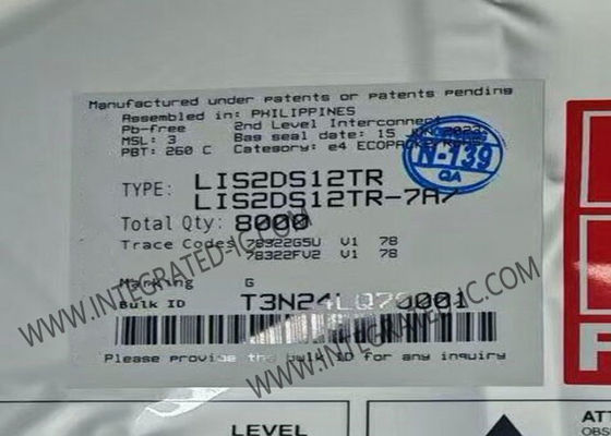 LIS2DS12TR Sensör IC Yüksek Performanslı 3 Eksenli MEMS Dijital Çıkış Hareket Sensörü