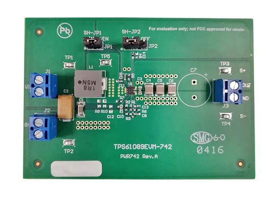 TPS61089EVM-742 Embedded Solutions 7A 3V To 5V Boost Converter Değerlendirme Modülü