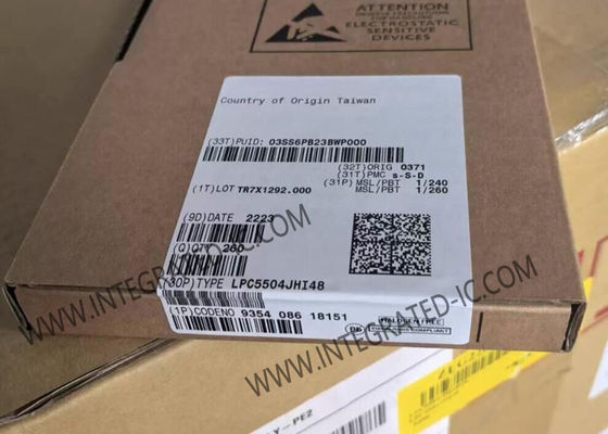 LPC5504JHI48 Mikrodenetleyici MCU 32-Bit Arm Cortex-M33, 8 MB Flaş, 45 pin GPIO ve 128 bit UUID