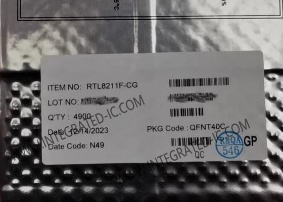 RTL8211F-CG Ethernet IC QFN40 Paketi ve IEEE 802.3 Uygunluğu ile Entegre 10/100/1000M Ethernet Alıcı