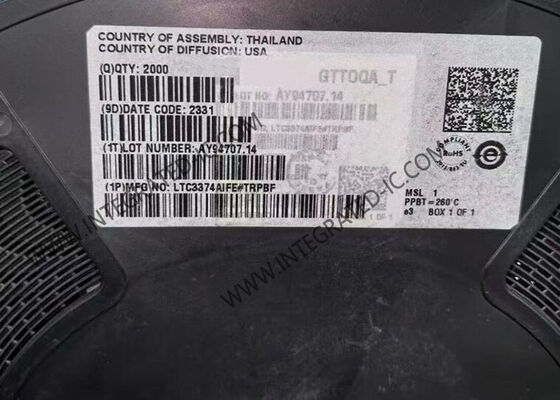 LTC3374AIFE Yüksek hassasiyetli 8 Kanal Paralel 1A Buck DC/DC Değiştirme Voltaj Düzenleyicisi 2.25V ila 5.5V Girdi ile